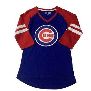 Cubs Women's Size XS Genuine MLB Campus Lifestyles 3/4 Sleeve NWOT